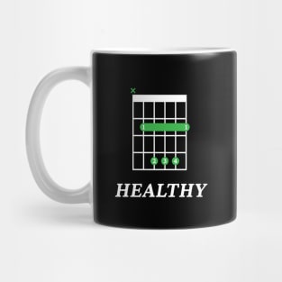 B Healthy B Guitar Chord Tab Dark Theme Mug